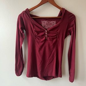 Nomads Hempwear hooded blouse